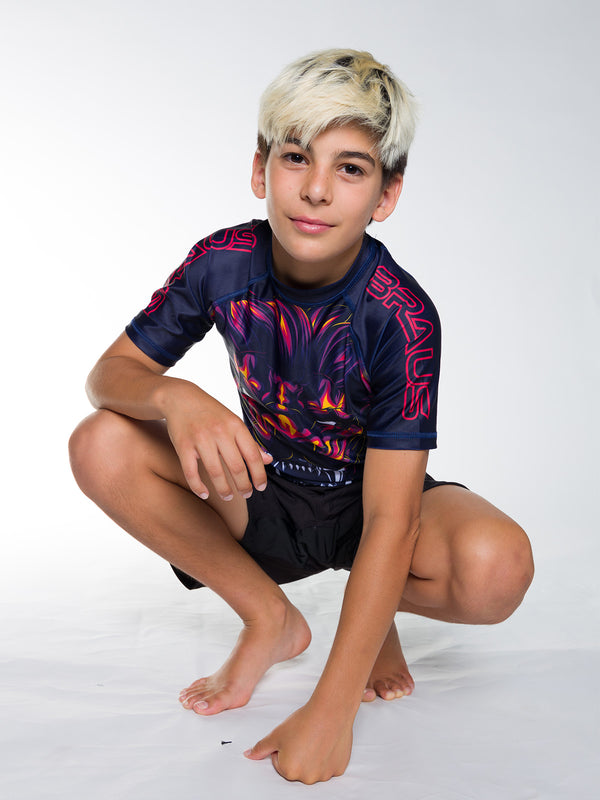 Lion Kids No Gi Rash Guard Short Sleeve