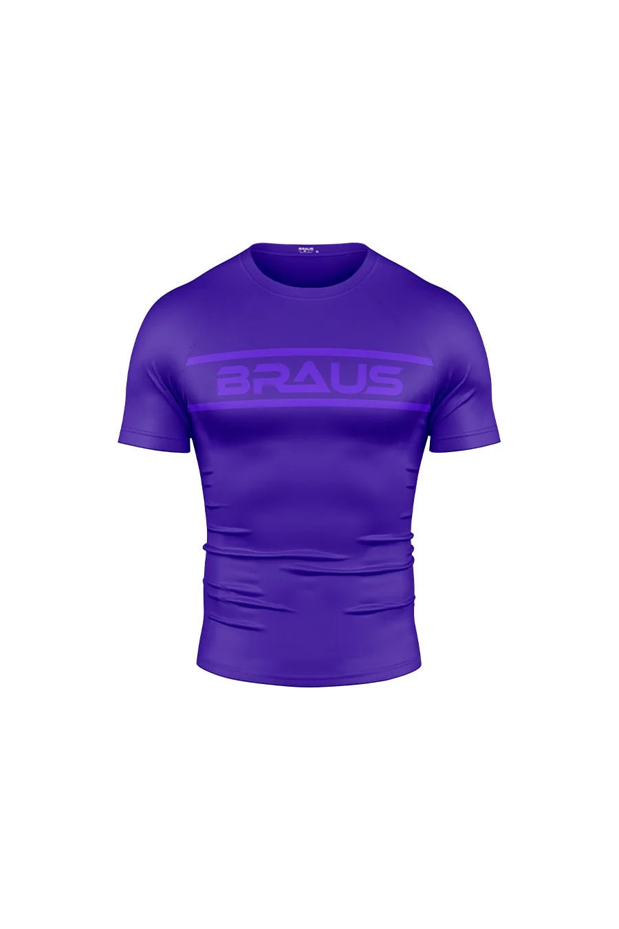 Ranked V1 No Gi Rash Guard Short Sleeve Purple