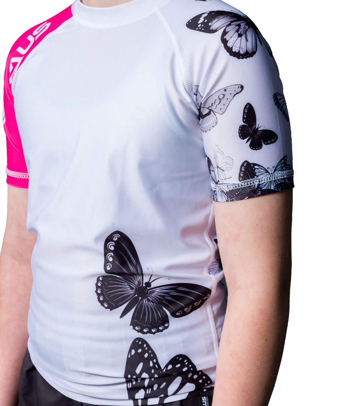 Butterfly Kids No Gi Rash Guard Short Sleeve