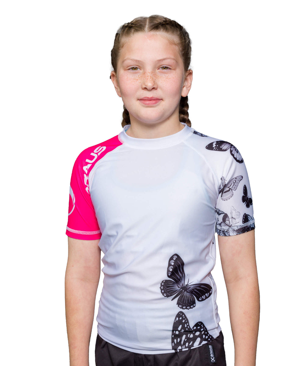 Butterfly Kids No Gi Rash Guard Short Sleeve