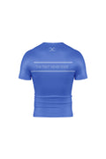 Ranked V1 No Gi Rash Guard Short Sleeve Blue