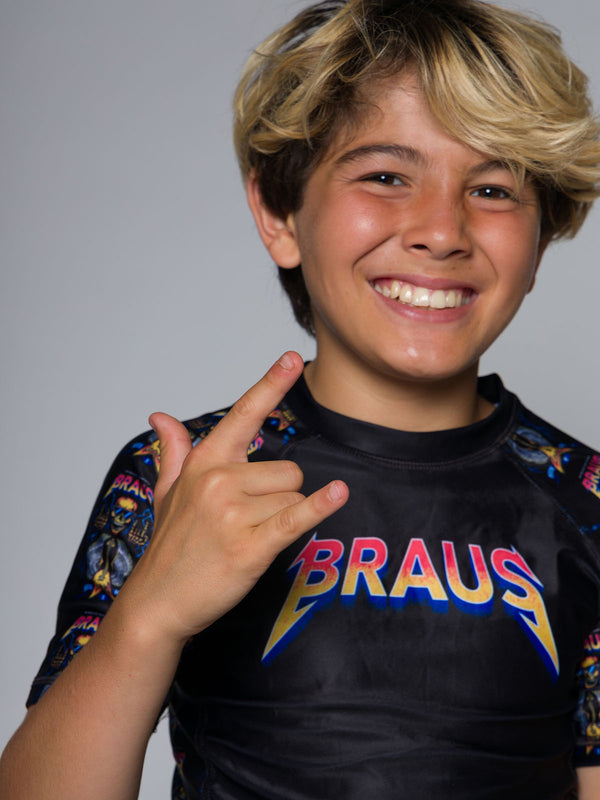 Rock and Roll Kids No Gi Rash Guard Short Sleeve