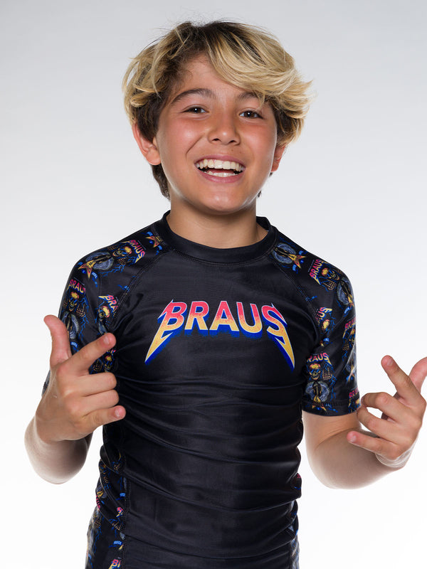 Rock and Roll Kids No Gi Rash Guard Short Sleeve
