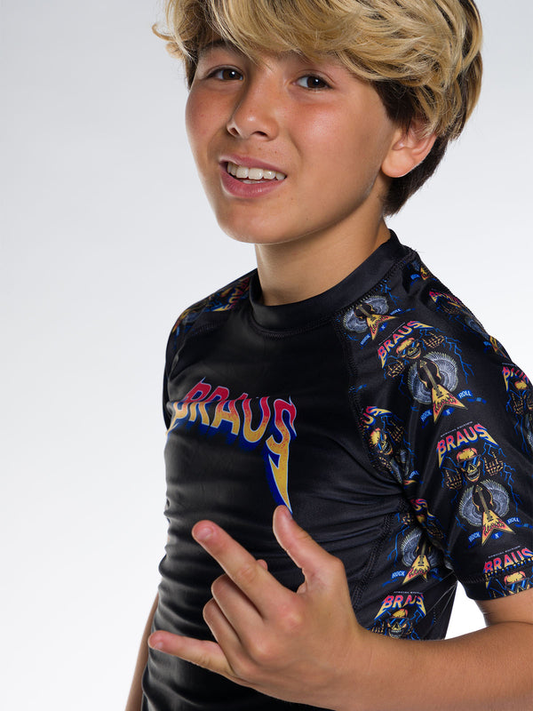 Rock and Roll Kids No Gi Rash Guard Short Sleeve