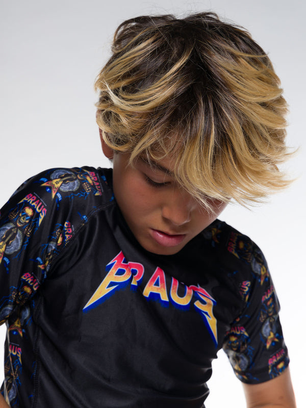 Rock and Roll Kids No Gi Rash Guard Short Sleeve