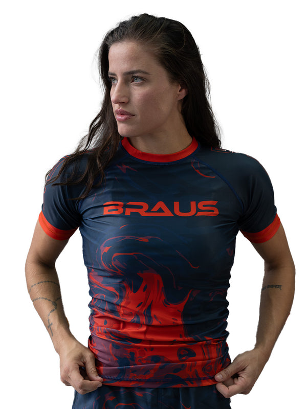 Volcano Women's No Gi Rash Guard Short Sleeve