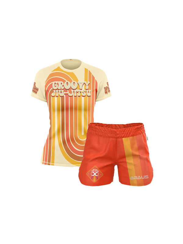 Women Groovy 70s Retro No Gi Set + Free Finger Tape