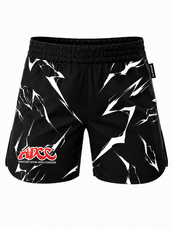 ADCC Lightning No Gi Fight Shorts Black Adults
