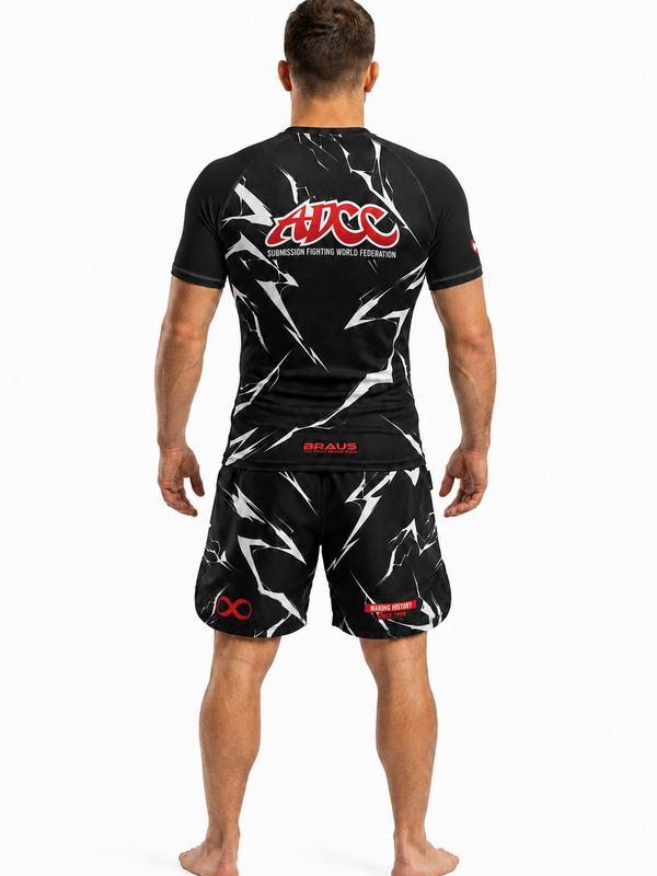 ADCC Lightning No Gi Fight Shorts Black Adults