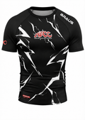 ADCC Lightning Rash Guard Short Sleeve - Black (Adult)