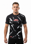 ADCC Lightning Rash Guard Short Sleeve - Black (Adult)