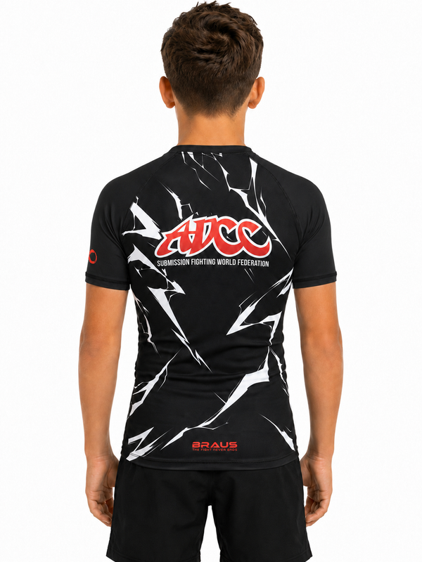 ADCC Lightning Rash Guard Short Sleeve Kids