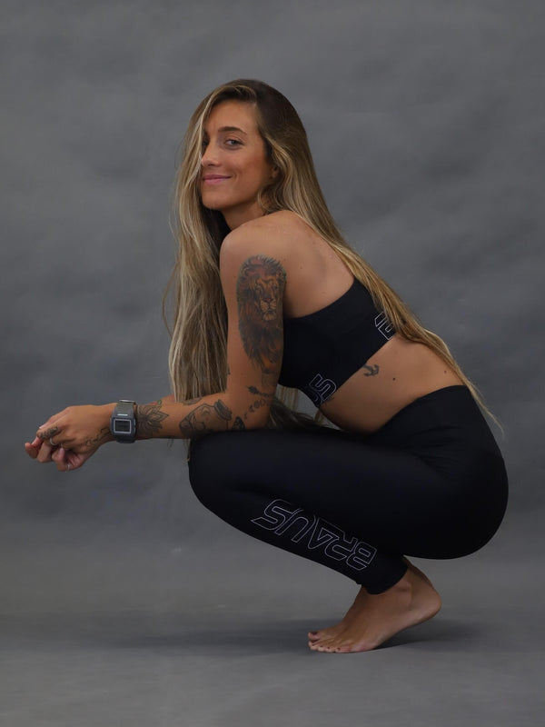 Energy High Rise Full Length Compression Pants Black