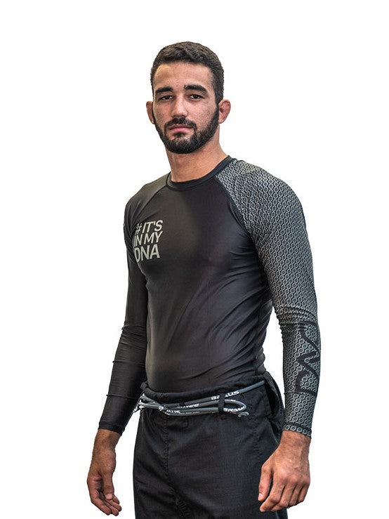 DNA No Gi Rash Guard Long Sleeve Black