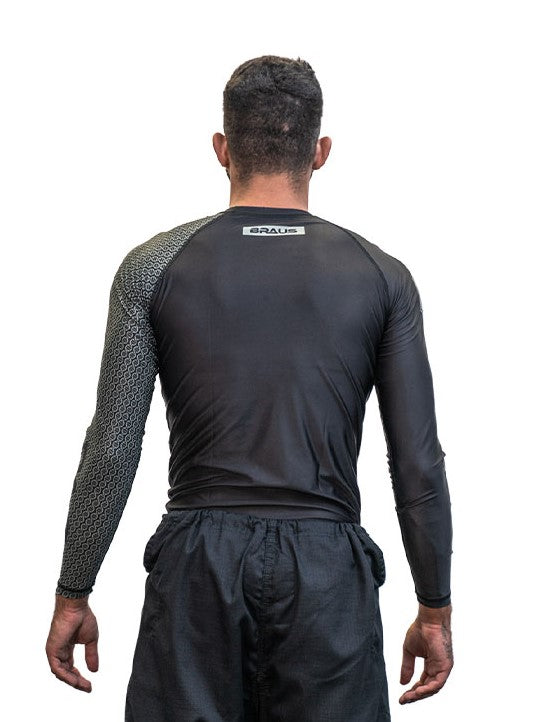 DNA No Gi Rash Guard Long Sleeve Black