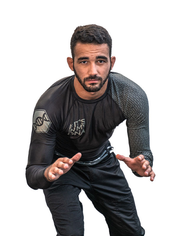 DNA No Gi Rash Guard Long Sleeve Black