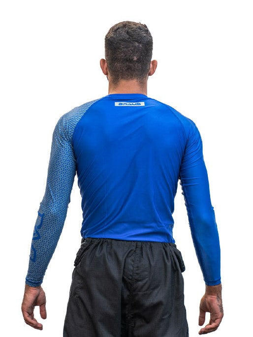 DNA No Gi Rash Guard Long Sleeve Blue