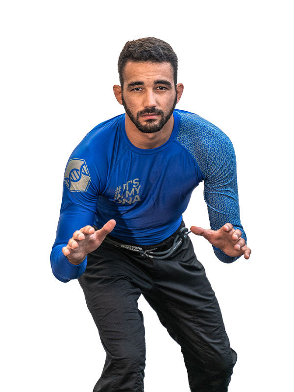 DNA No Gi Rash Guard Long Sleeve Blue