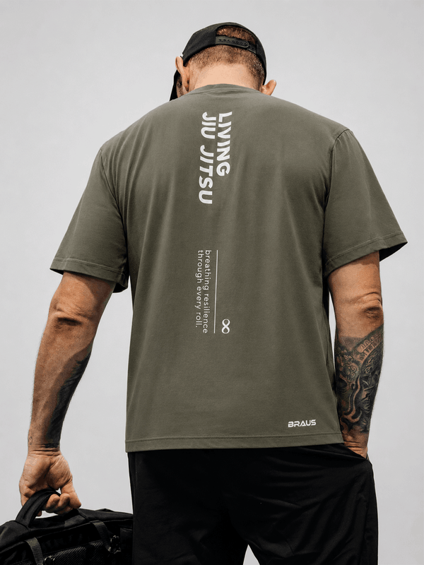Living Jiu-Jitsu Resilience T-Shirt Unisex Green