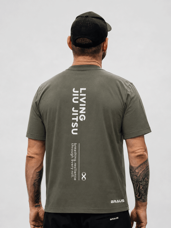 Living Jiu-Jitsu Resilience T-Shirt Unisex Green