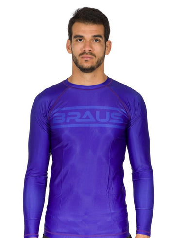 Ranked V1 No Gi Rash Guard Long Sleeve Purple