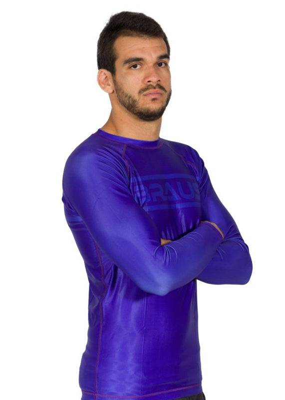 Ranked V1 No Gi Rash Guard Long Sleeve Purple