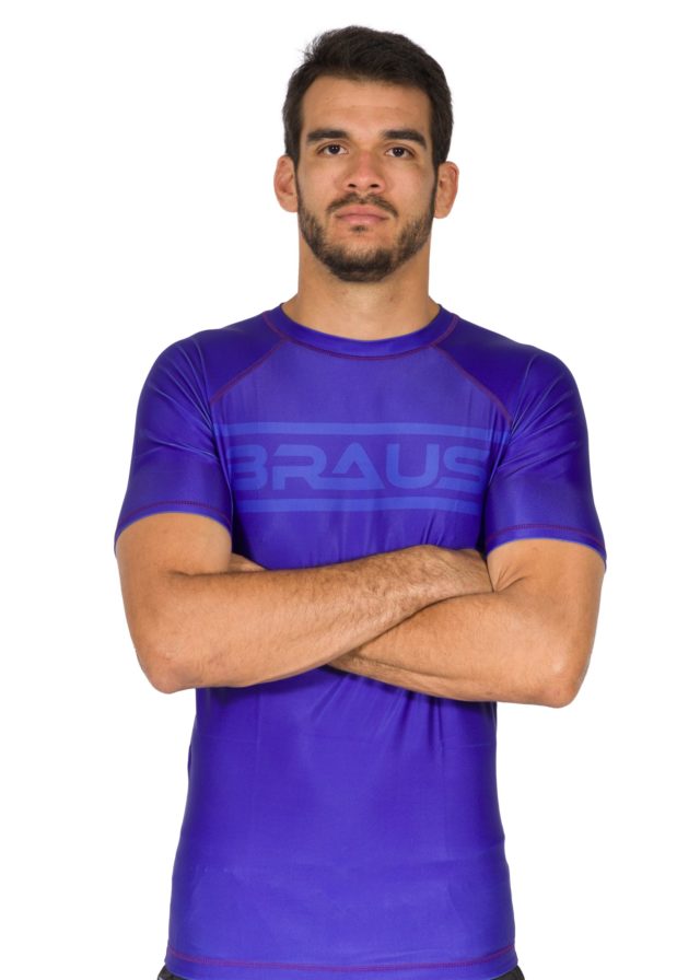 Ranked V1 No Gi Rash Guard Short Sleeve Purple