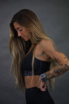 Energy Cross Back Sports Bra Black