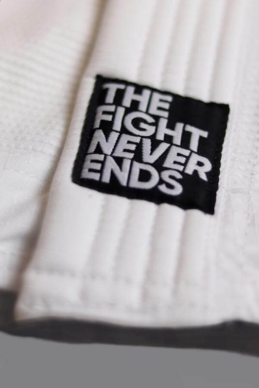 The Fight Never Ends Women's BJJ Gi