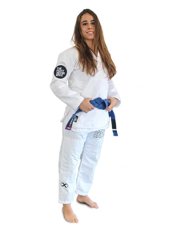 The Fight Never Ends Women's BJJ Gi