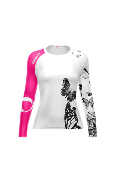 Butterfly Women's No Gi Rash Guard Long Sleeve