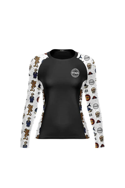 Chill and Jiu Women's No Gi Rash Guard Long Sleeve