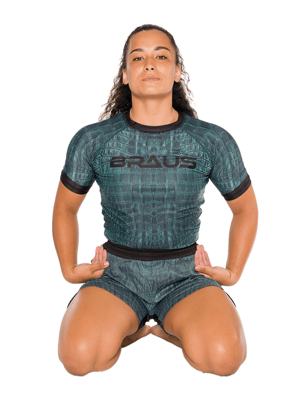 Crocodile Women's No Gi Rash Guard Short Sleeve