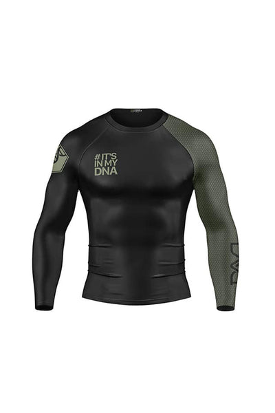 DNA No Gi Rash Guard Long Sleeve Black