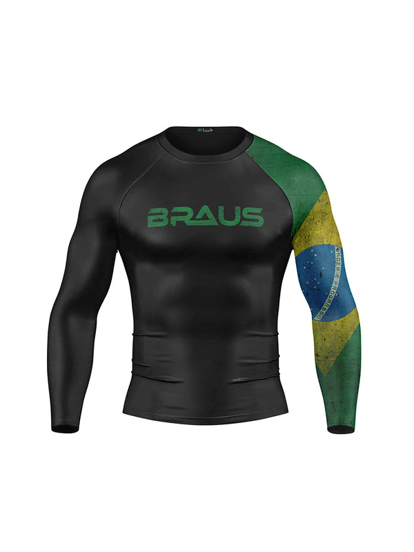 Flags No Gi Rash Guard Long Sleeve