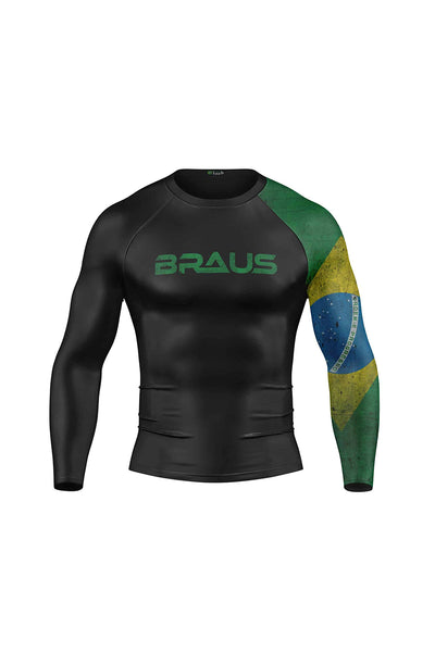 Flags No Gi Rash Guard Long Sleeve