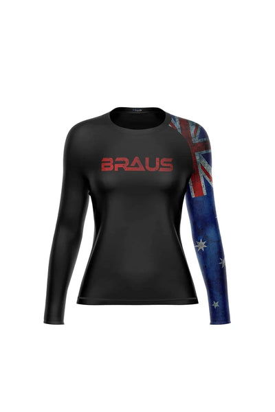 Flags Women's No Gi Rash Guard Long Sleeve