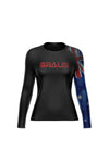 Flags Women's No Gi Rash Guard Long Sleeve
