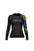 Flags Women's No Gi Rash Guard Long Sleeve