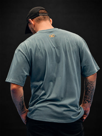 Jiu-Jitsu Dot Oversize T-Shirt Unisex Stone Grey