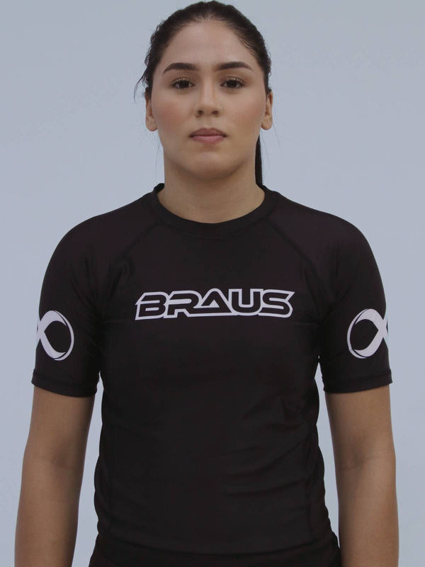 Ranked Boost Women's No Gi Rash Guard Short Sleeve