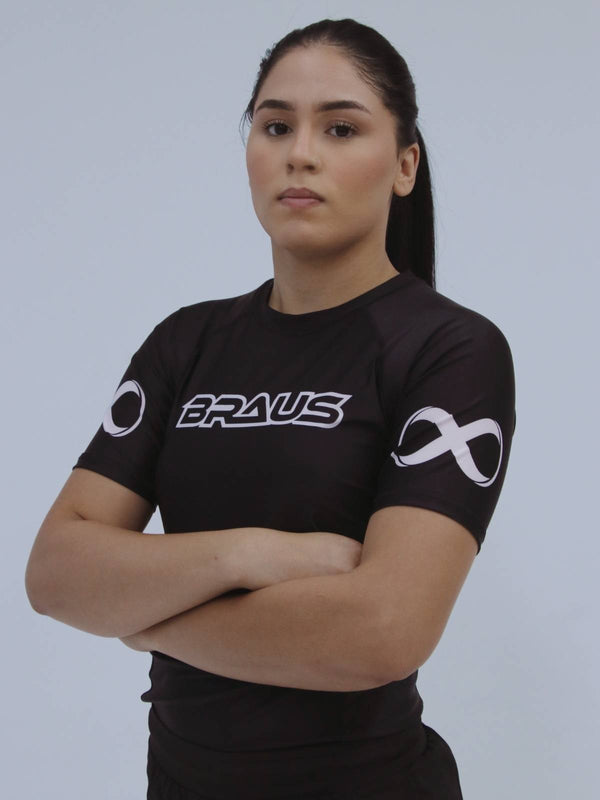 Ranked Boost Women's No Gi Rash Guard Short Sleeve