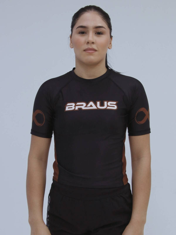 Ranked Boost Women's No Gi Rash Guard Short Sleeve