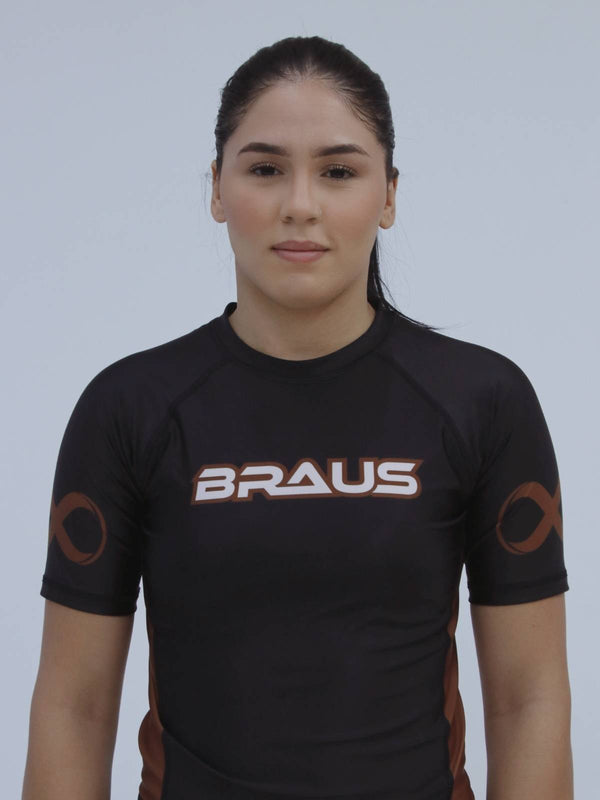 Ranked Boost Women's No Gi Rash Guard Short Sleeve
