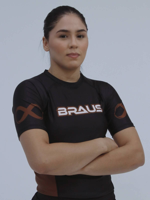 Ranked Boost Women's No Gi Rash Guard Short Sleeve