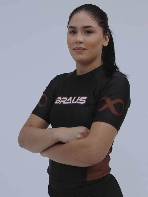 Ranked Boost Women's No Gi Rash Guard Short Sleeve