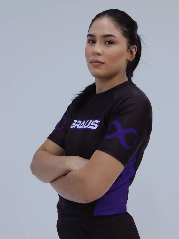 Ranked Boost Women's No Gi Rash Guard Short Sleeve