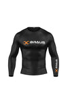 Ranked No Gi Rash Guard Long Sleeve Black