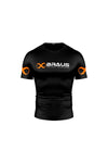 Ranked No Gi Rash Guard Short Sleeve Black