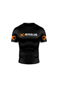 Ranked No Gi Rash Guard Short Sleeve Black